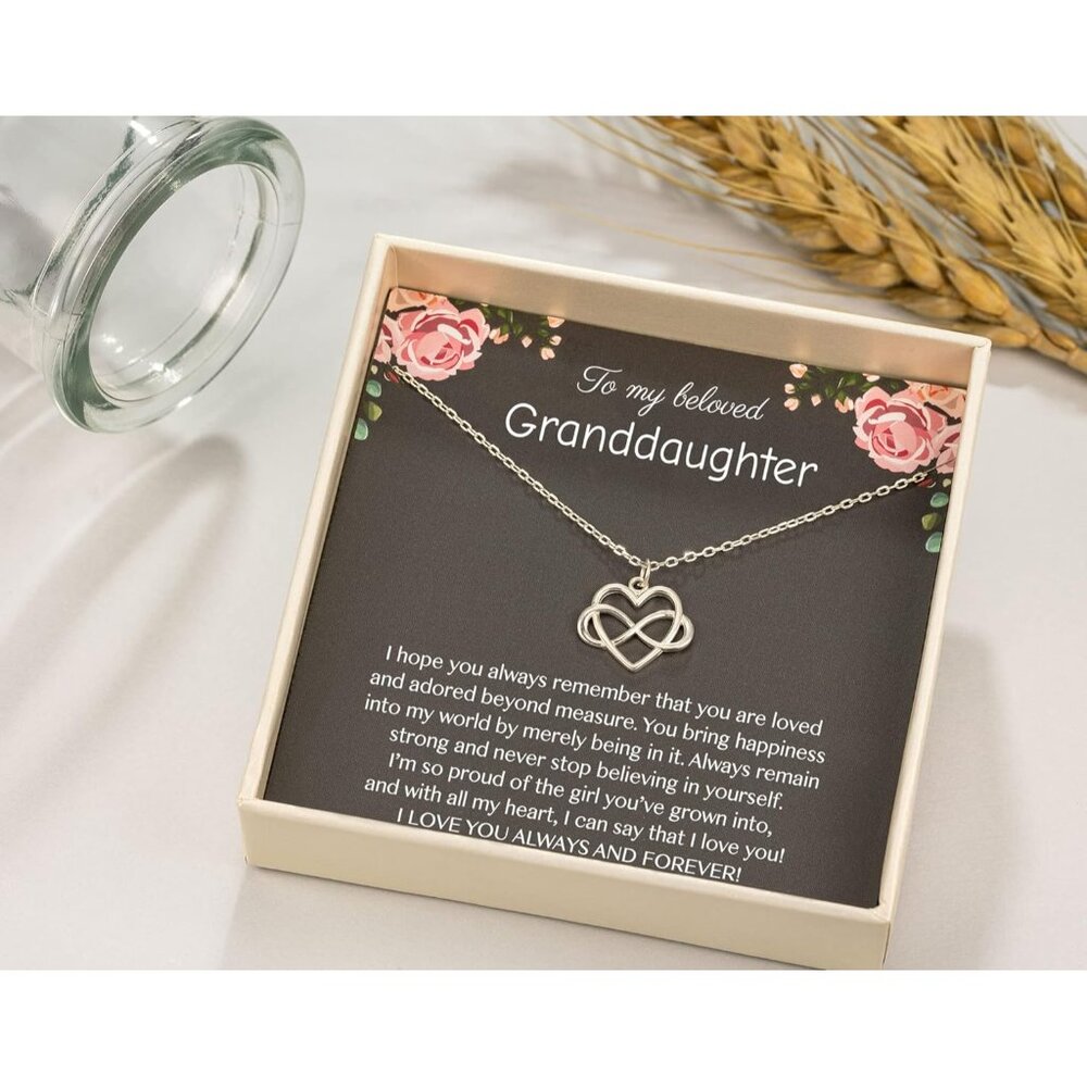 Tiny Sterling Silver Infinity Heart Necklace Sent… - image 4